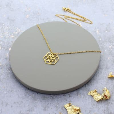 Gold Geometric Star Necklace