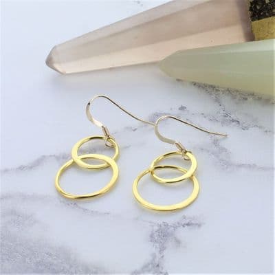 Gold Infinity Link Earrings