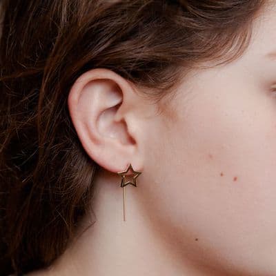 Gold Star Earrings