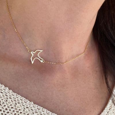 Gold Swallow Choker