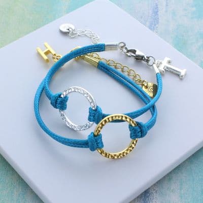 Hammered Hoop Friendship Bracelets