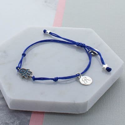 Hamsa Hand Personalised Friendship Bracelet