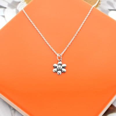 Happy Flower Charm Necklace
