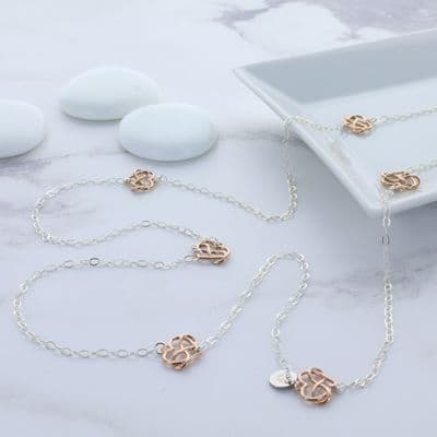 Infinite Hearts Layering Necklace