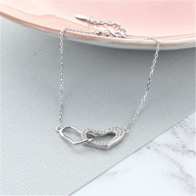 Infinite Hearts Sterling Silver Bracelet