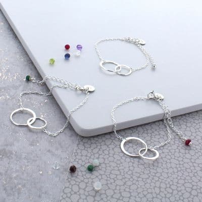 Infinity Birthstone Bracelet