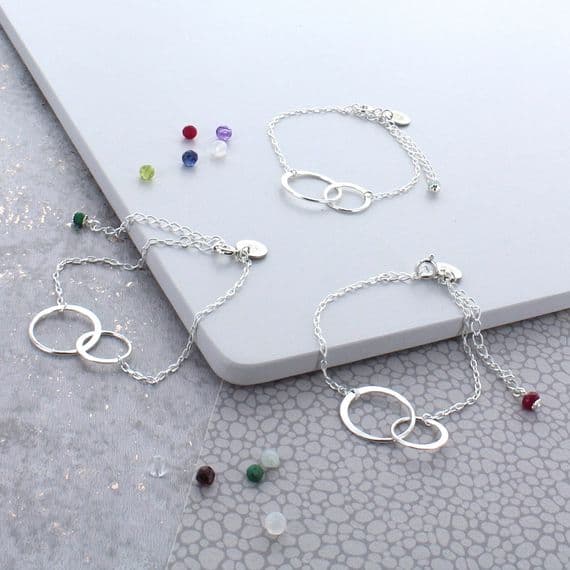 Infinity Birthstone Bracelet