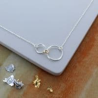 Infinity Family Ring Necklace