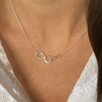 Infinity Interlocking Links Necklace