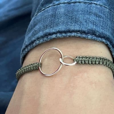Infinity Link Macrame Bracelet