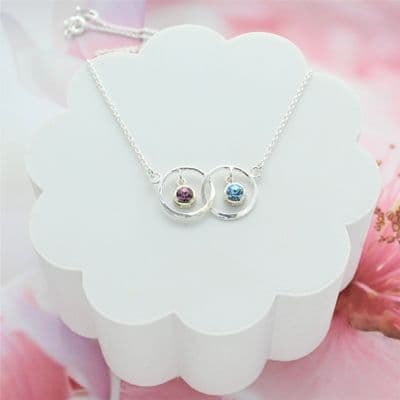 Infinity Personalised Birthstone Necklace