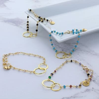 Infinity Semi Precious Bracelet