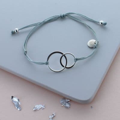 Infinity Sterling Silver Friendship Bracelet