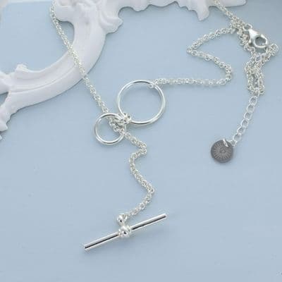 Infinity toggle family necklace