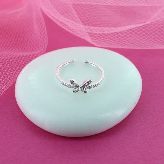 Kids Butterfly Sparkle Ring