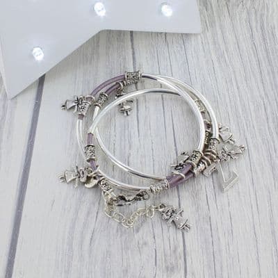 Kids Girl Charm Noodle Bracelet