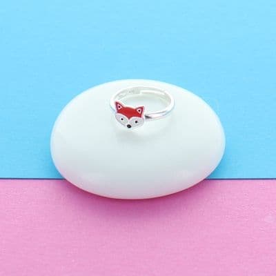 Kids Little Fox Head Ring