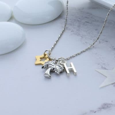 Kids Personalised Palm Tree Necklace