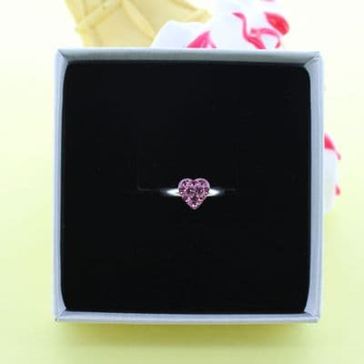 Kids Pink Heart Ring
