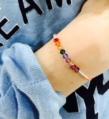 Kids Rainbow Star Friendship Bracelet