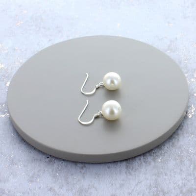 Large Precious Sterling Silver Earrings