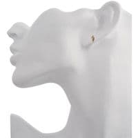 Lilly opal gold vermeil stud