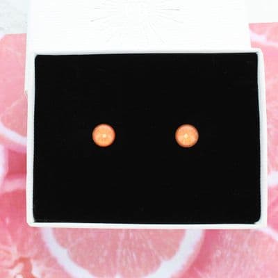 Little Orange stud earrings