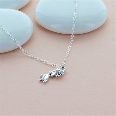 Little Silver Goldfish Necklace
