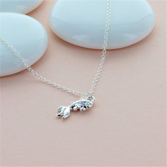 Little Silver Goldfish Necklace