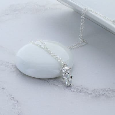Little Teddy Sterling Silver Necklace