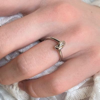 Love Knot Adjustable Ring