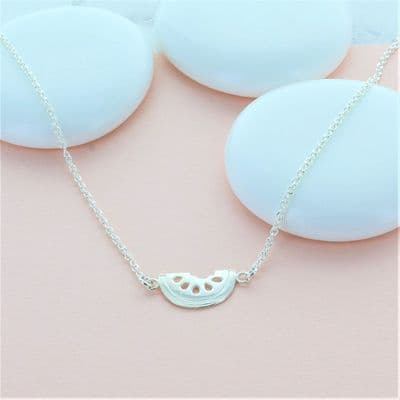 Melon Sterling Silver Necklace