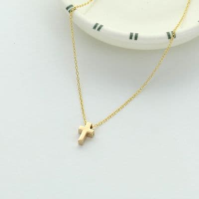 Minimal Classic Cross Necklace