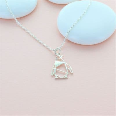 Origami Penguin Necklace