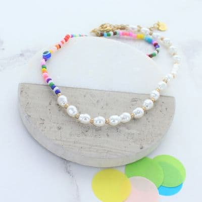 Pearl and Beaded Necklace