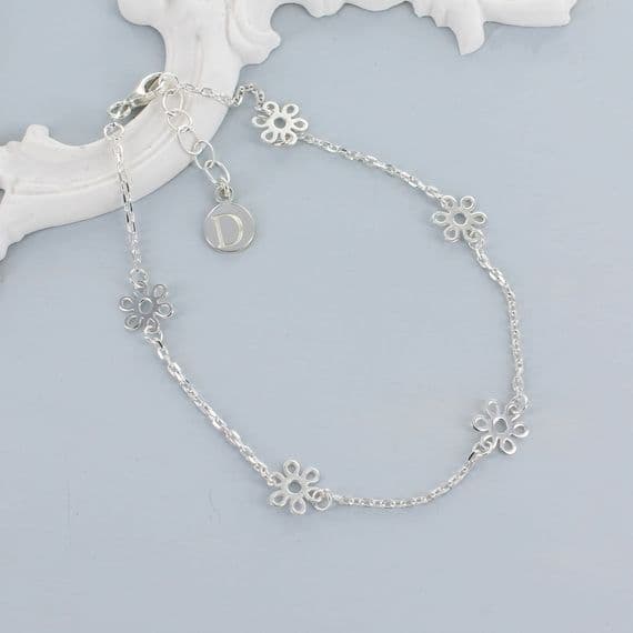 Personalised Daisy Anklet