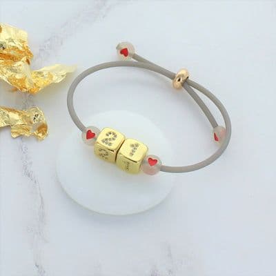 Personalised Date Cube Bracelet