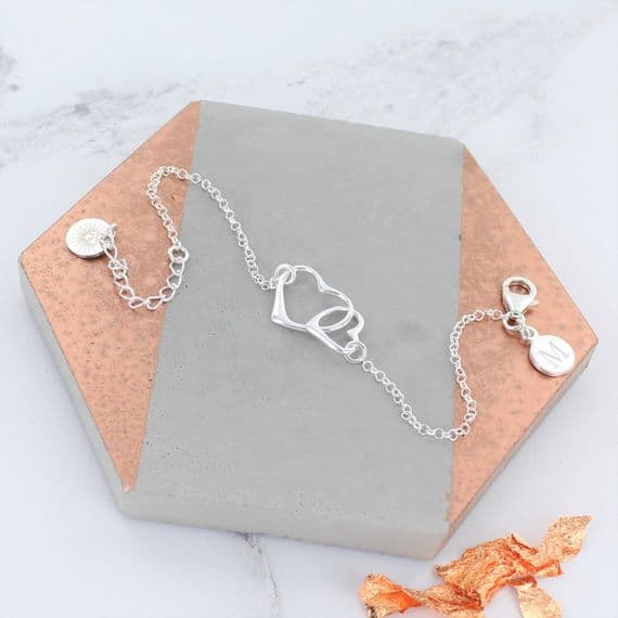 Personalised Infinite Hearts Bracelet