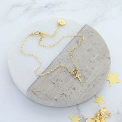 Personalised Initial Gold Ankle Bracelet