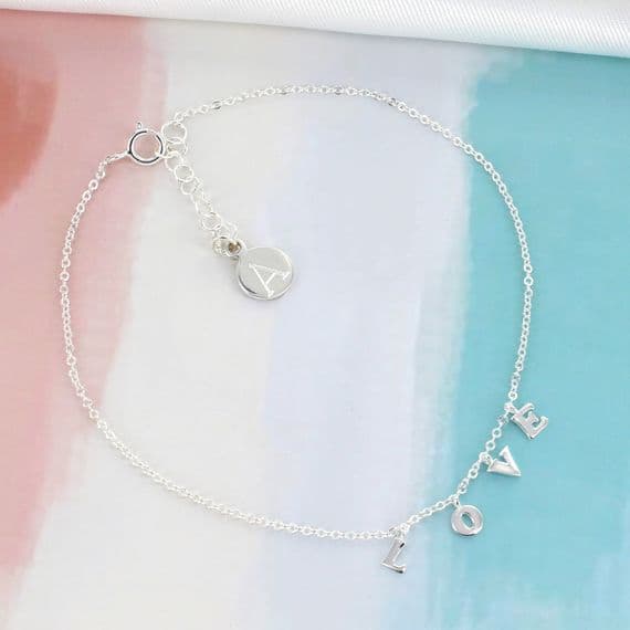 Personalised Love Anklet
