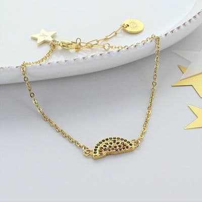 Personalised Watermelon Star Bracelet