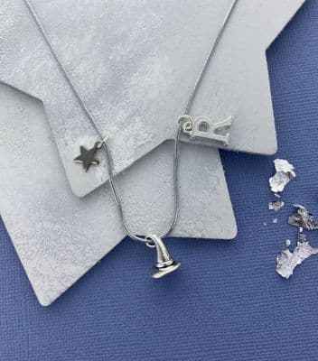 Personalised Witches Hat Necklace