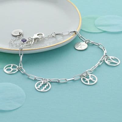 Personalised Zodiac Charm Bracelet