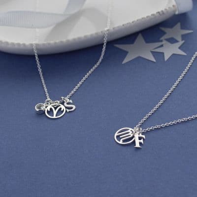 Personalised Zodiac Charm Necklace