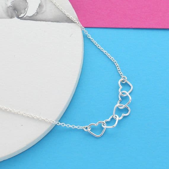 Petite 50th Birthday Heart Necklace
