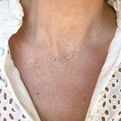 Petite 60th Birthday Heart Necklace