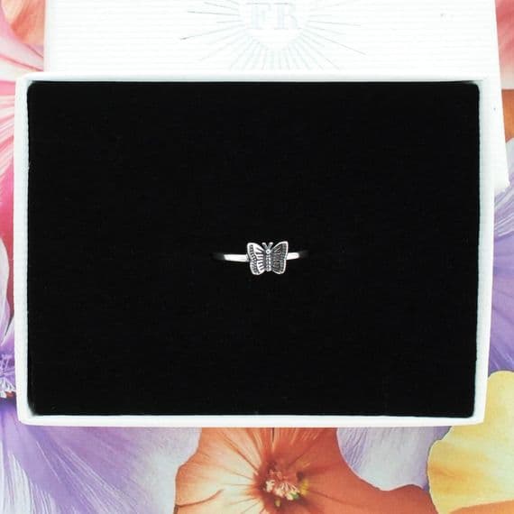 Petite Butterfly Toe Ring