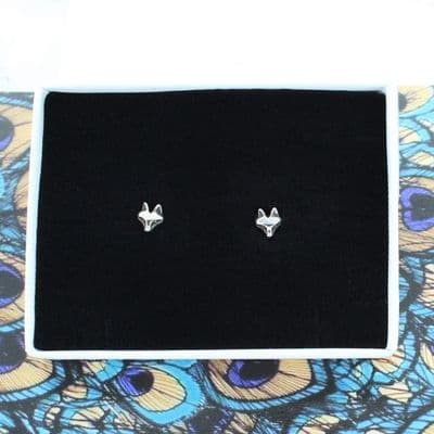 Petite Fox Head Stud Earrings