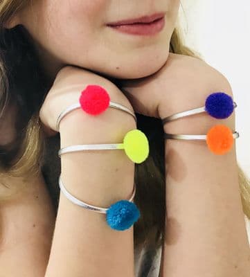 Pom Pom Leather Bracelet