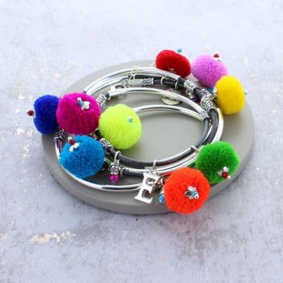 Pom Pom Noodle Bracelet